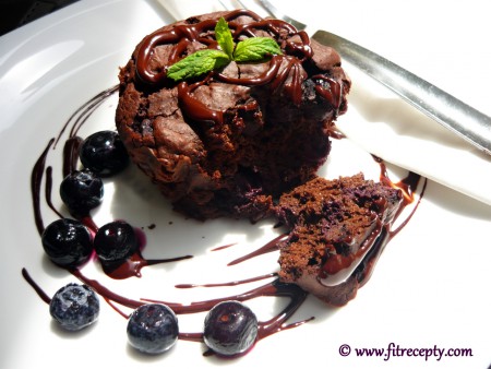 Zdravé čokoládové cupcakes (proteín)